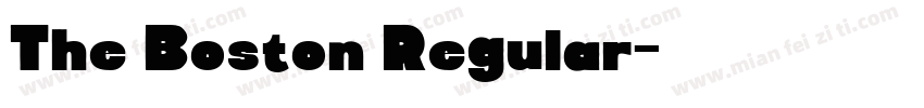 The Boston Regular字体转换